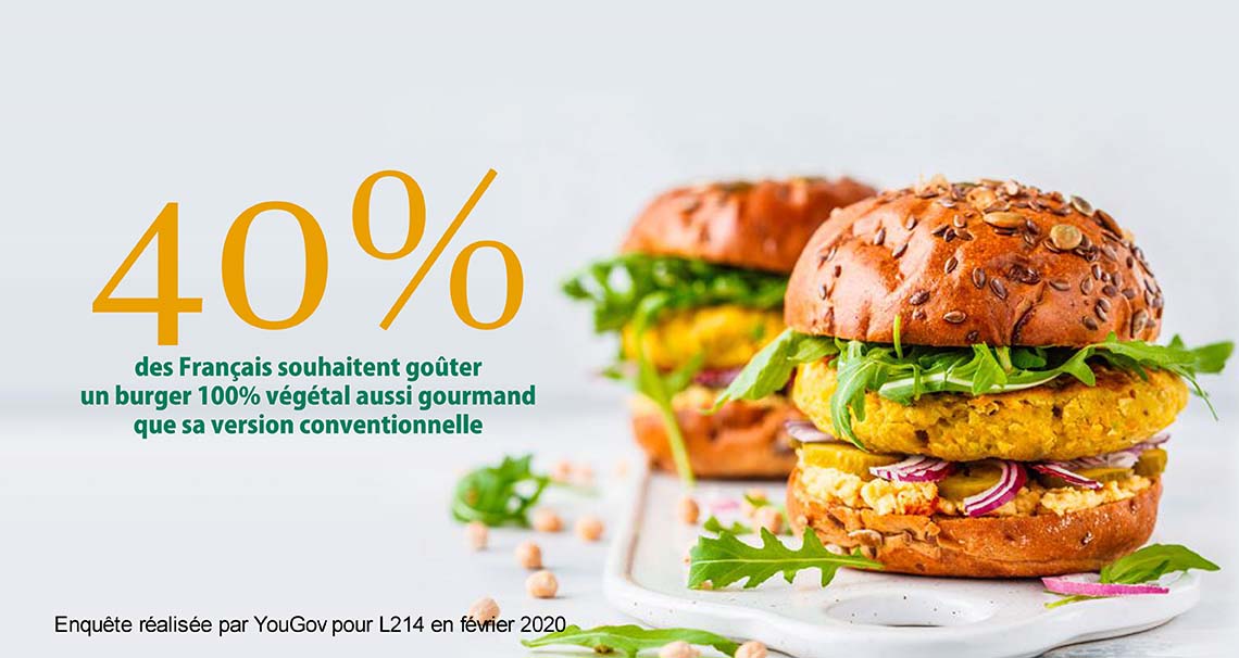 40% des Français veulent des burgers vegan